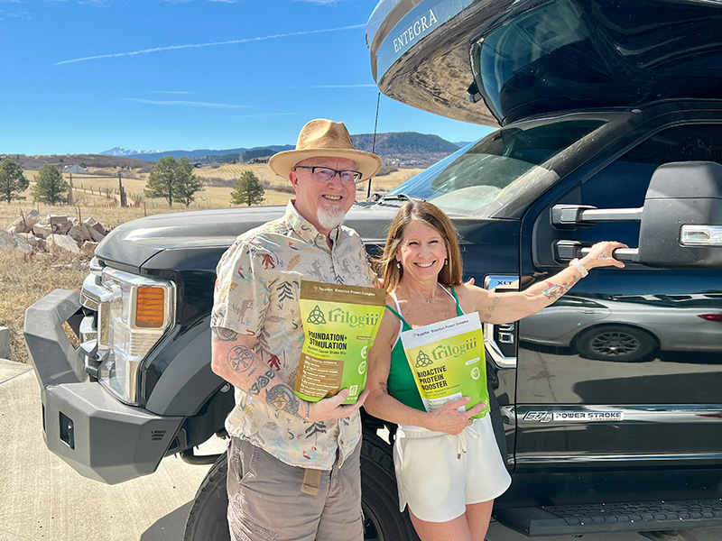 Triii Founder & Formulator, Paul Myhill with Wife Lisa