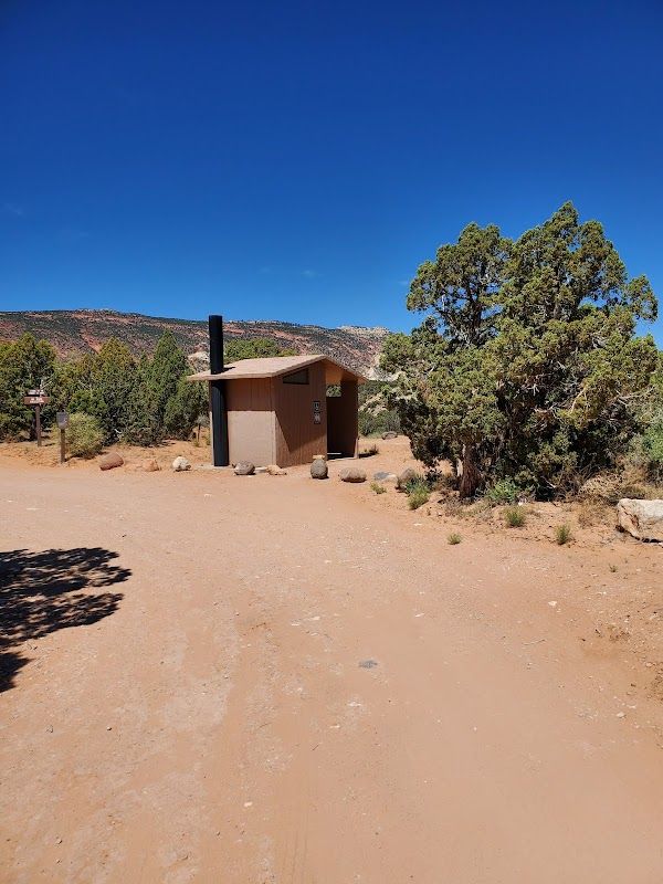 Primitive campsites at Cedar Mesa Campground